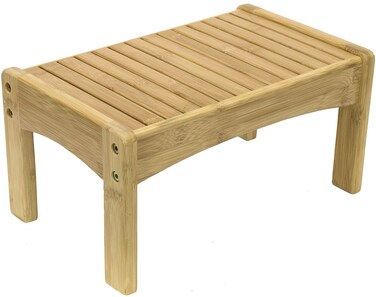Sorbus Small Bamboo Step Stool  Wooden Foot Rest Stool  Potty Training Stool for Kids Toddlers