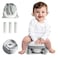 Noonkty Portable Potty Training Toilet with Storage Bag Foldable Travel Potty Chair Includes Free 60pcs Travel Bags