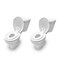 Ingenuity ity by Ingenuity Flip  Sit Potty Seat 2pk White  Easy to Set Up  Remove Potty Training Seat That Attaches to Adult Toilet Seat