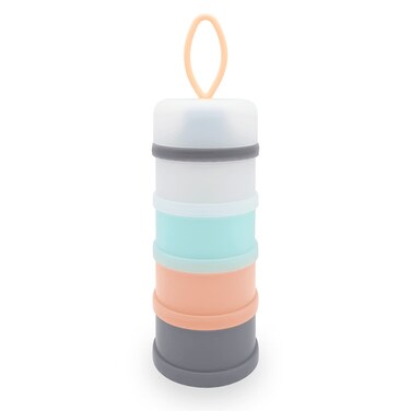 LADISO Baby Formula Dispenser Formula Container BPA Free 4 Layers Baby Feeding Travel Storage Container Portable Milk Powder Dispenser Container NonSpill Stackable Baby Snack Storage Container