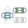 Dr Browns Brown s Milestones 100 Silicone Baby Bottle Handles WideNeck Light Blue Green Gray 3 Pack 4m