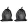 EQINI 2 Pack Pump Barrier Bag 122159 with Drawstring Pond Mesh Pump Filter Bag for Pond biofilters Aquarium Filtration and Outdoor Swimming Pool Black Media Bags