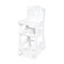 Melissa  Doug Play High Chair  Pretend Play High Chair Baby Doll AccessoriesWhite