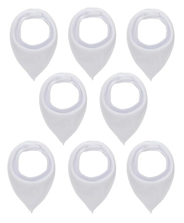 Maiwa Cotton Bandana Drool Bibs for Baby Girl Boys for Drooling and Teething for 8 Pack
