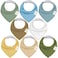 KeaBabies 8Pack Organic Baby Bandana Drool Bibs  Bandana Bibs for Baby Boy Baby Girl Baby Boy Bibs Baby Bibs for Eating Bibs 06 months Bibs 618 months Teething Bibs for Infants Daybreak