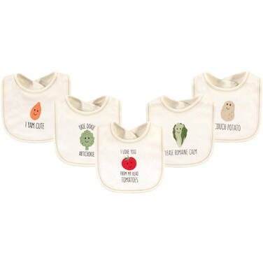 Touched by Nature Unisex Baby Organic Cotton Bibs