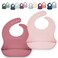 AVA  OLIVER Silicone Bib Set  Adjustable Waterproof Bibs  Set of 2
