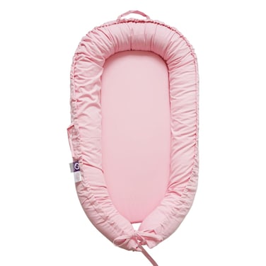 CooCooBaby Infant Lounger Baby Nest Cover for Baby Girls  Boys Newborn Essentials for Baby 012 Months 100 Cotton Breathable Co Sleeper Portable Travel Bed Misty_Rose