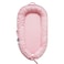 CooCooBaby Infant Lounger Baby Nest Cover for Baby Girls  Boys Newborn Essentials for Baby 012 Months 100 Cotton Breathable Co Sleeper Portable Travel Bed Misty_Rose