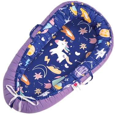 Marlo  Buzz Baby Lounger for Newborn Cover Adjustable Cotton Soft Baby Floor Seat for Travel Newborn Essentials Unicorn