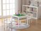 UTEX Whitetablechairs Set  2in1 Kids Activity Table and two Chairs Set WhiteTable  Chairs Set