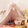 Kertnic Decor Canopy for Kids Bed Soft Smooth Playing Tent Canopy Girls Room Decoration Princess Castle Dreamy Mosquito Net Bedding Children Reading Nook Canopies in Home Nordic Pink