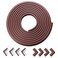 Upogro Baby Proof Edges  Corners Protector  Child Proofing Corner Edge Safety Gurards 18ft Edge  8 Corners Kids Furniture Foam Cushion Bumpers Guard for Fireplace Table Cabinet Coffee Brown
