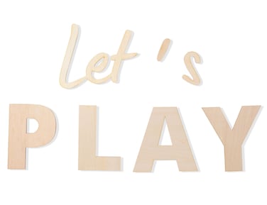 MAMUXI Wooden Where The Wild Ones Play  Plywood Words Sign for Wall Art Photo Prop Where The Wild Ones Play Nursery Wall Art Wooden Word Text Art Childrens Bedroom Art Gift Wood Lets Play