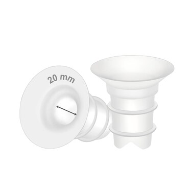 Maymom Flange Inserts 20mm Compatible with Spectra Medela 24 mm Shields Momcozy S9 ProS12 Pro Willow Wearable Cup Compatible with Medela Freestyle Harmony to Reduce 24mm Down to 20 mm 2pc
