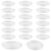 UltraOutlet 20 Pack 12 Inches Clear Plastic Plant Saucer Drip Trays Large Plant Plate Dish for Indoor Flower Pots and Planters Bulk