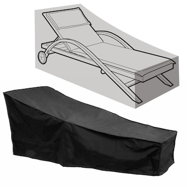 Comfysail Protective Cover for Sun Lounger Garden Lounger Waterproof and UVResistant Includes Storage Bag