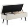 Gitrah Storage Ottoman Bench Entryway Bench with Storage Bench End of Bed Bench for Foot of Bed Bedroom Bench 40 Beige