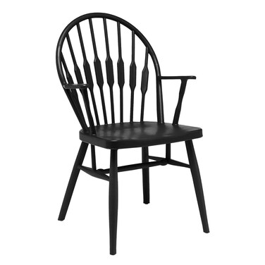 CangLong PP Plastic Dining Chair Leisure Negotiation Backrest Chair ArmSide Chair Dining Room Living Room Bedroom Set of 1 Black