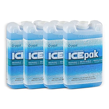 Cryopak Hard Shell Reusable Ice Pack 3x5 Pack of 4