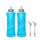 HydraPak UltraFlask Speed 600ml 2Pack  Collapsible Soft Flask Water Bottle for Hydration Vests and Running Packs with Easy Open Cap 600 ml20 oz Malibu Blue