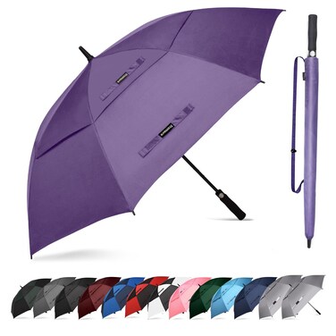 Trenovo Automatic Open Golf Umbrella 4754626872 Inch Extra Large Umbrella Oversize Double Vented Canopy UV Protection Waterproof Windproof Stick Umbrellas for Rain Men and Women