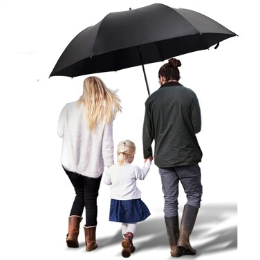 TEASTAR Big Umbrella Large Golf Umbrella 60 Inch Automatic Open Extra Large Windproof Umbrella Waterproof Sun Rain Protection Stick Umbrellas Teflon Rain Repellant