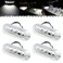 PSEQT 38 Waterproof Boat Marine LED Lights Courtesy Interior Deck Light Navigation Transom Stern Cabin Lighting for Pontoon Fishing Boat Kayak Sailboat Bass Boat Vessel 12V 24V White 4Pcs