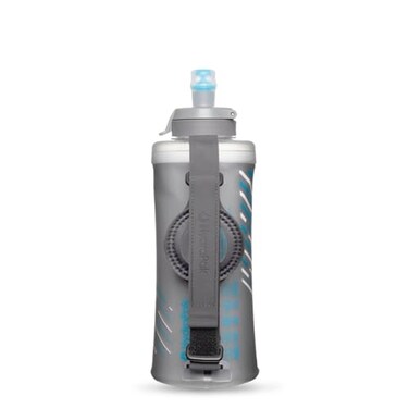 HydraPak SkyFlask IT Speed 500ml  Insulated Collapsible Handheld Running Water Bottle Soft Flask  500 ml16 oz  Adjustable Handstrap With Thumb Loop SpillProof Cap Silver