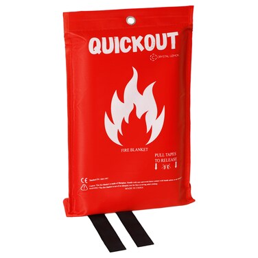 C CRYSTAL LEMON Emergency Survival Safety Suppression Fire Blanket for Kitchen 39x39in