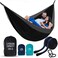 Vigel Camping Hammock  Durable Hammock Double or Single Hammock  Portable Tree Hammock  Hammocks for Outside  Outdoor  Easy to Set Heavy Duty Camping Accessories for Outdoor Travel Hiking