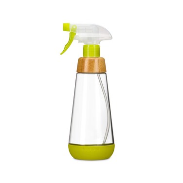 Full Circle Bottle Service  Refillable Glass Spray Bottle for Cleaning  Versatile Stream  Mist Options Bamboo Details Silicone Boot  Ideal for NonToxic Solutions  Plant Care 16oz Green