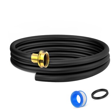 Ebusin 6FT Dehumidifier Drain Hose with 34 Inch FHT Connector featuring RustResistant Brass Fittings for LeakProof Connection Perfectly Compatible with Most Dehumidifier Brands7 Length Options