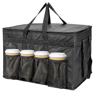 XXXL Insulated Collapsible Cooler Food Delivery Bag with Zipper ClosureInsulated Grocery Bag Keep Food Hot or ColdIdeal for CateringGrocery Transport23 x 15 x 14 inch
