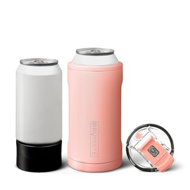 BrMate Hopsulator Trio 3in1 Insulated Can Cooler for 12oz  16oz Cans  100 Leak Proof Tumbler with Lid  Insulated for Beer Soda and Energy Drinks