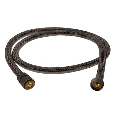 ShowerMaxx Long Double Interlock Stainless Steel 60 Inch Handheld Shower Head Hose Solid Brass Connector Flexible No Twist Hose Leak Proof EPDM Oil Rubbed Bronze Finish