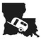 Louisiana state camper sticker  BLACK 5 decal  LA Home RV Camping Camper Travel Trailer Sticker Winnebago R Pod Jayco Airstream Grand Design Forest River Shitters full camper Glamping