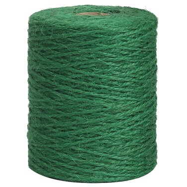 Vivifying Garden Twine 656 Feet 2mm Green Plant Ties Strong Jute Twine String for Climbing Plants Tomatoes Floristry Crafts