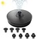 Yawank 3W Solar Fountain PumpOutdoor Water Fountain Pump with 6 Colorful LED Lights7 Nozzles4 Fixed Pipes for FountainsBird BathAquarium Fish TankHummingbirdsPond Garden BackyardStatuaryPool