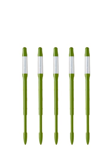 SUS tee Aquameter Set of 5 Watering Checker for Plants Helps Watering Plants Correctly Simple to Use Prevents Plant Wilting No Batteries Needed 100 Made in Japan Medium Green