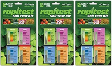 Luster Leaf 1601 Rapitest Soil Test Kit 40 Count 3 Pack
