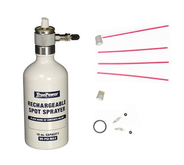 Jounjip Reusable Refillable Multipurpose Aerosol Compressed Air Spray Bottle for Cleaning and Lubrication  Nozzles Tubes Valve Replacements 16 oz