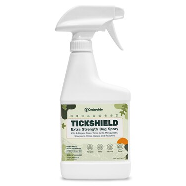 Cedarcide Tickshield ExtraStrength Bug Spray  Our Original Formula with an Extra Kick  for People Gear  Animals Over 20 Lbs