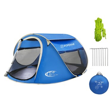 ZOMAKE Pop Up Tent 24 Person Beach Tent Sun Shelter for Baby with UV Protection  Automatic and Instant Setup Tent for Family