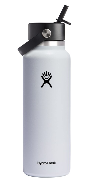 Hydro Flask Wide Flex Straw Cap White 40 Oz