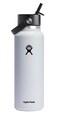 Hydro Flask Wide Flex Straw Cap White 40 Oz