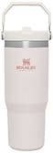 STANLEY IceFlow Stainless Steel Tumbler with Straw  Vacuum Insulated Water Bottle for Home Office or Car Reusable Cup Leakproof Flip Cold 12 Hours Iced 2 Days Rose Quartz 30oz