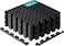 Yes4All Interlocking Foam Mats for Gym Exercise Equipment  30cx30cm Each Tile  Pack of 12 Tiles For 1 Square Meter Eva Interlocking Floor Tiles