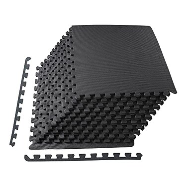 BalanceFrom Puzzle Exercise Mat with EVA Foam Interlocking Tiles