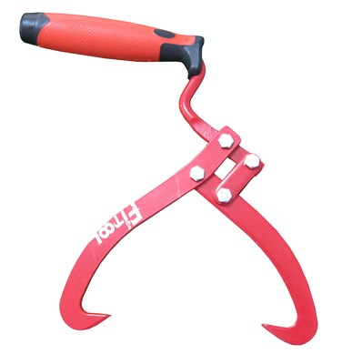 FITOOL 852922 7 Inches 180MM Log Tongs Log Carrier Log Lifting Hook Timbers Tongs for Lifing Logs Total Length 138 Inches